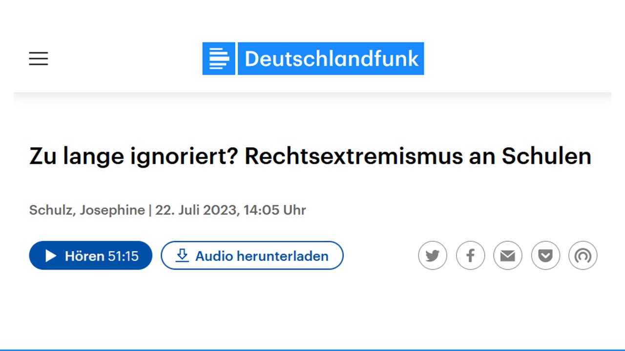 Zu lange ignoriert? Rechtsextremismus an Schulen