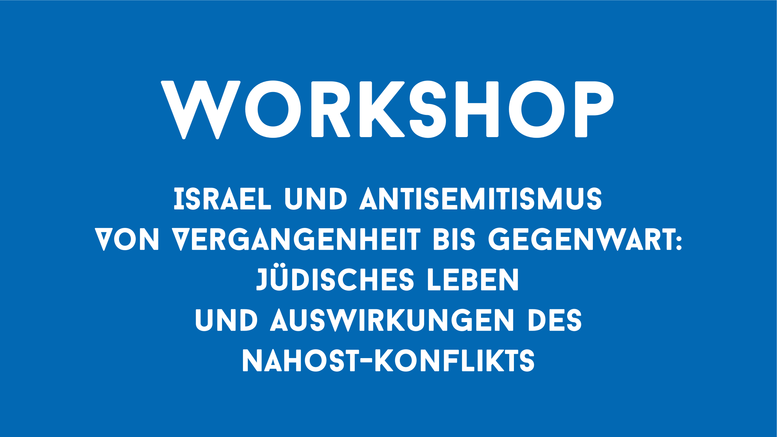 Deckblatt des WIA-Workshops