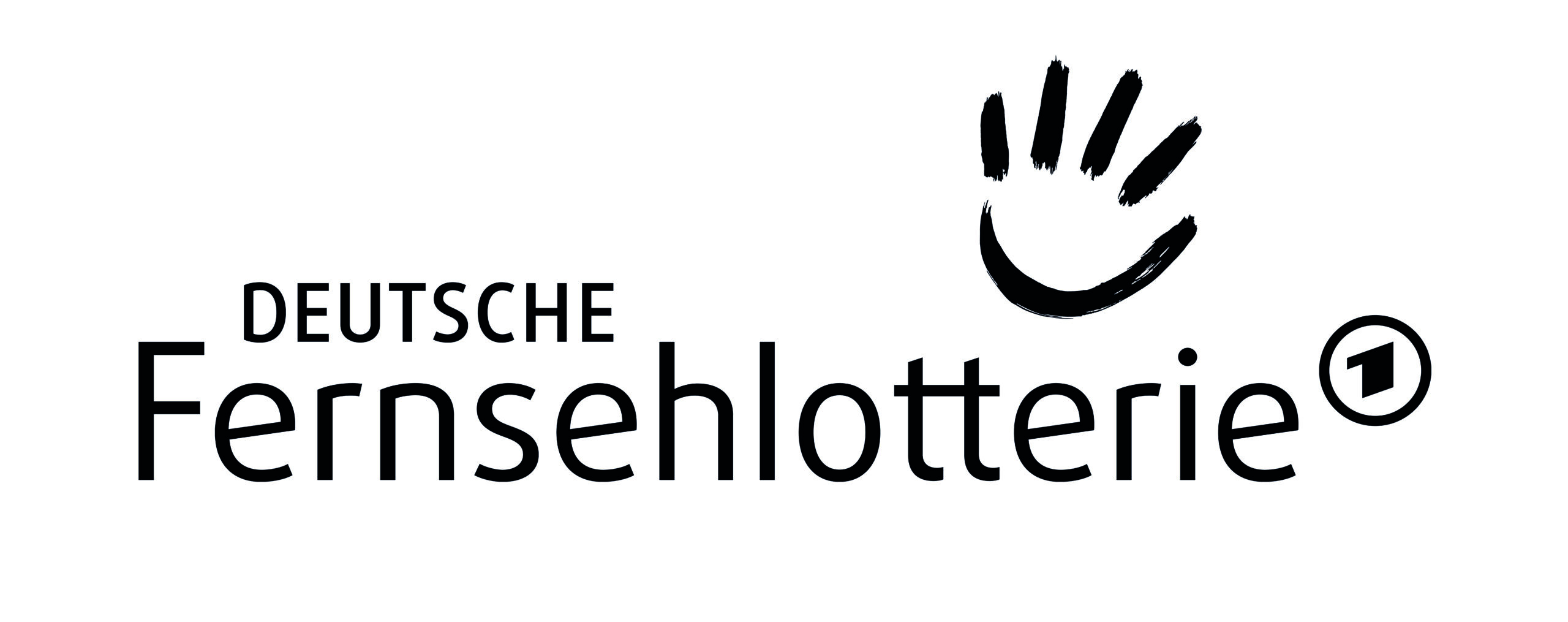 Logo der Deutschen Fernsehlotterie in schwarz-weiß